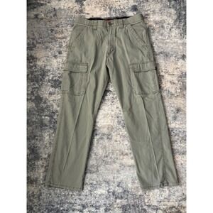 WRANGLER ATG All Terrain Gear Relaxed Cargo Pant Size 34x31 Green Hiking Outdoor